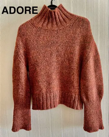 ADORE 아도어 스웨터 알파카 울 혼방 풀오버 하이넥