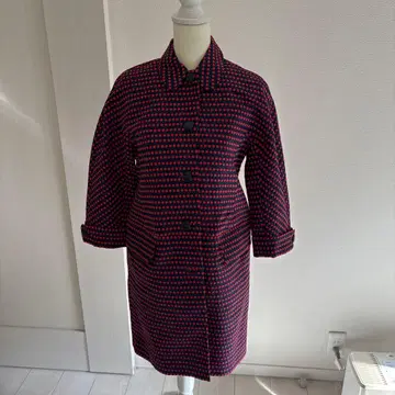 MARC JACOBS 마크제이콥스 빨간색 도트 무늬 코트