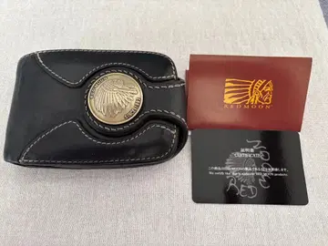 REDMOON 블랙 가죽 접이식 지갑