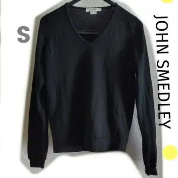 존스메들리 니트 스웨터 메리노울 100 영국제 블랙 S