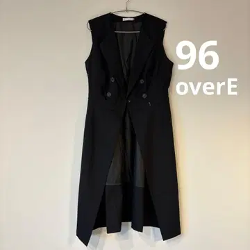 overE 블랙96 트렌치풍 베스트 원피스