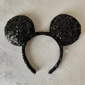 도쿄 디즈니 리조트 미키 귀 머리띠 블랙