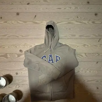 크롭 GAP 그린 집업 후드티