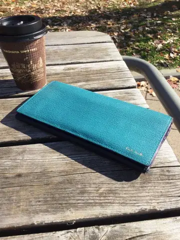 Paul smith 폴스미스 가죽 장지갑 터콰이즈 네이비