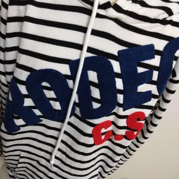 RODEO C.S. 스트라이프 후드티