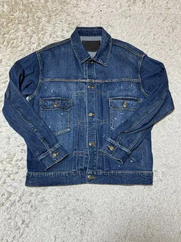 1PIU1UGUALE3 L 데미지 가공 데님 재킷