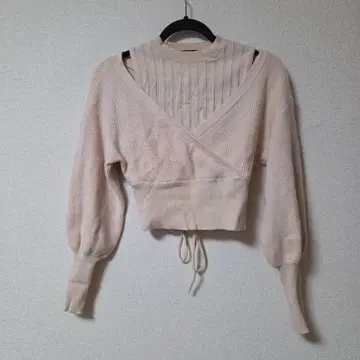 LilyBrown 릴리 브라운 레이어드 니트탑 핑크 니트