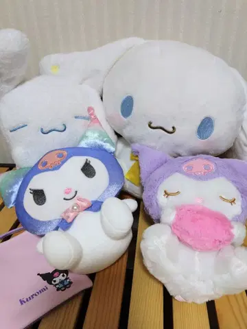 산리오 시나모롤 쿠로미 봉제 인형 쿠로미 숄더백