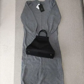 INTERPLANET 그레이 롱 니트 원피스