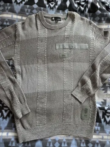 G-STAR ROW 그레이 크루넥 스웨터 S