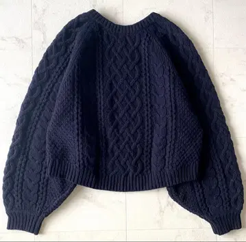 Spick & Span x 아쿠츠 유리 케이블 도마 풀오버 니트