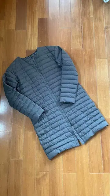 The North Face 롱 다운 자켓 그레이