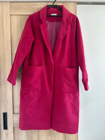 mystic 롱 코트 버건디 F
