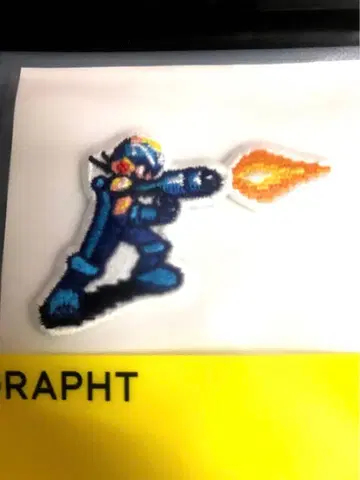 록맨 에그제 GRAPHT 자수 스티커