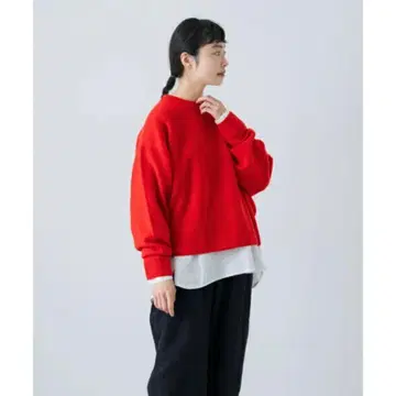 해밀턴 울 크루넥 니트 카구레 울 손세탁 가능 [14일까지 판매]