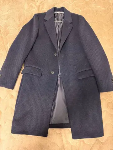 MERINOS 네이비 체스터 코트