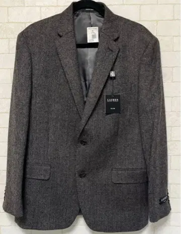 미사용 새상품 랄프 로렌 울 자켓 남성용 42 S 다크 그레이