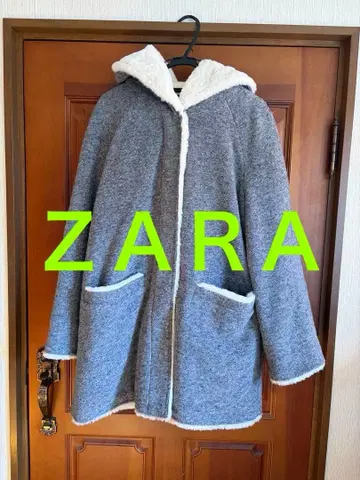[ 새상품 ] ZARA 후드 부착 코트 빅 사이즈 ( XXL )