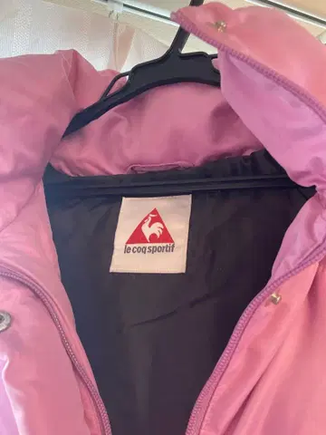 르꼬끄 스포츠 핑크 다운 자켓 퍼 포함
