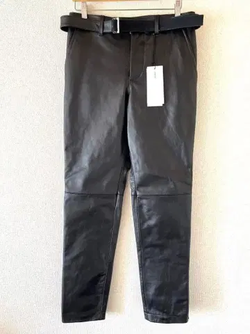 sacai 사카이 22FW 카우하이드 벨티드 레더 팬츠 2 블랙