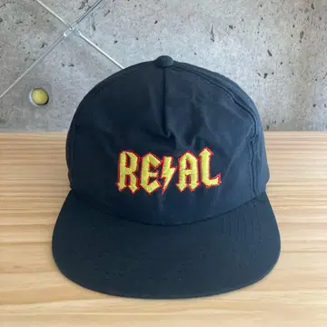 90s 초기 Real Skateboards 캡 AC/DC