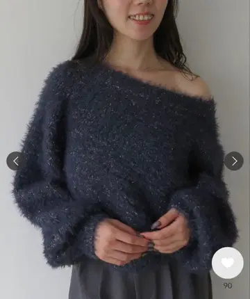 archives 라메 부클레 페더 니트 풀오버