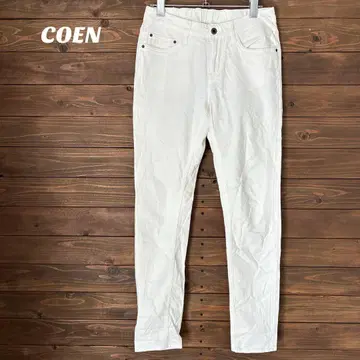 [ 코엔 ] COEN 화이트 스키니 데님 팬츠 M
