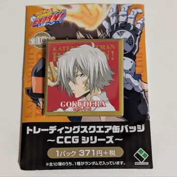 가정교사 히트맨 REBORN! 고쿠데라 하야토 스퀘어 캔뱃지 CCG