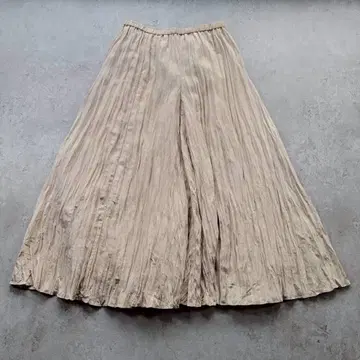 [ 새상품급 ] Mila Owen 플리츠 스커트 종아리 기장 베이지 S