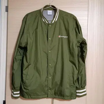 Champion 나일론 자켓 남성용 S 올리브