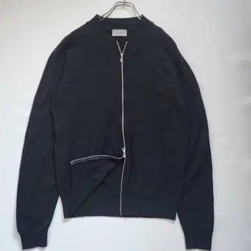 [새상품급] 존스메들리 더블 지퍼 모크넥업 니트 스웨터 블랙