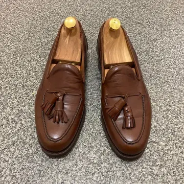 [ 새상품급 ] 그렌슨 브라운 가죽 태슬 로퍼 6D