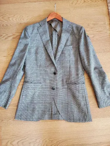 THE SUIT COMPANY 체크 무늬 테일러드 자켓 수트