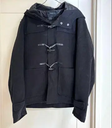 미사용품 더플 코트 남성용 LL 블랙 컬러