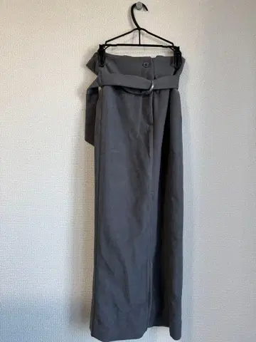 REDYAZEL 그레이 타이트 스커트 S 허리 벨트 포함