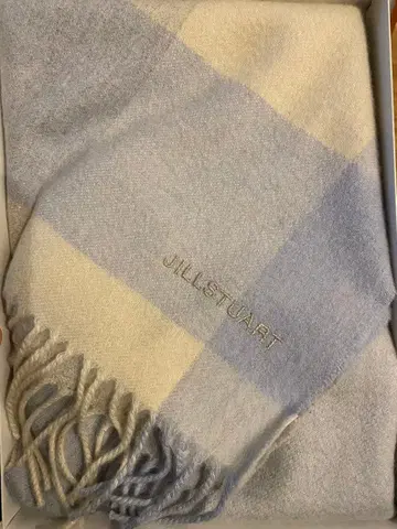 JILL STUART 체크 무늬 머플러