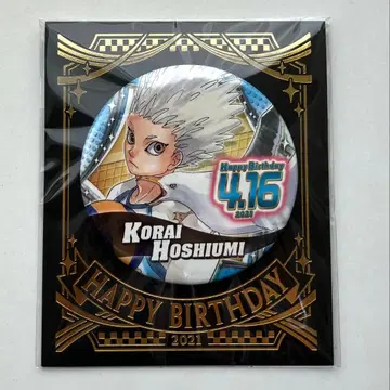 하이큐 호시우미 코라이 벌스데이 캔뱃지 2021