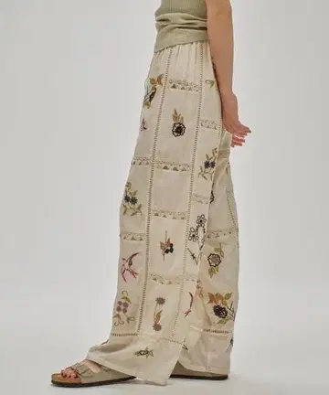 TODAYFUL 자수 패치워크 팬츠 38