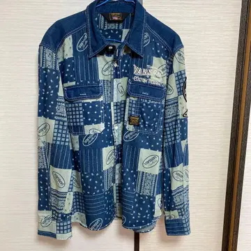 vanson 커스텀 디자인 데님 셔츠