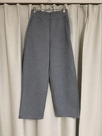 UNIQLO C 맨투맨 와이드 팬츠 그레이 XS