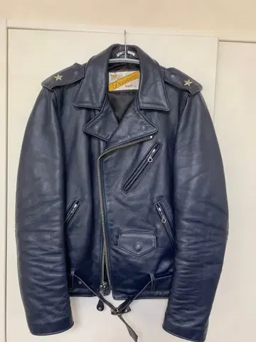 Schott 가죽 라이더 자켓 36