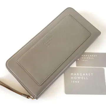 새상품 마가렛호웰 필몬트 라운드 지퍼 장지갑 그레이