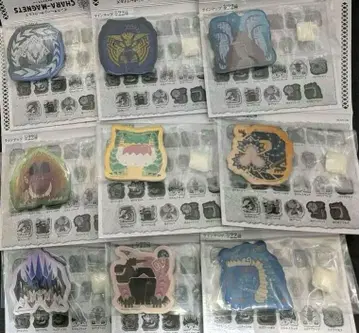9종 세트 몬스터 헌터 와일즈 캐릭터 마그네츠