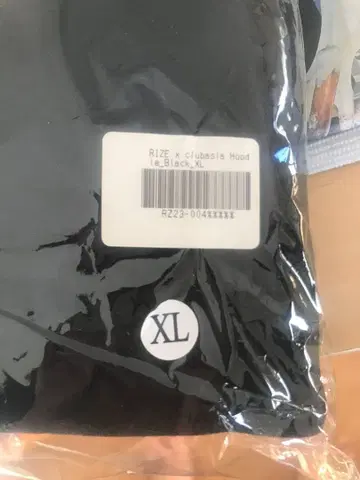 RIZE x clubasia 블랙 XL 후드 부착 후드티