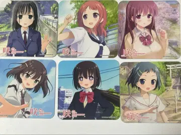 사키 saki 15th Anniversary Cafe 코스터 6종 세트