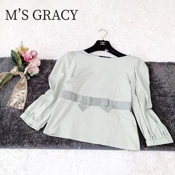 [ 엠즈 그레이시 ] [ M ] 긴팔 셔츠 리본 풀오버 최근 모델 무지