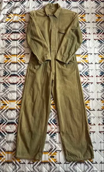 40s US ARMY M-43 HBT 올인원 월계수 버튼