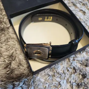 dunhill 블랙 가죽 벨트 박스 포함