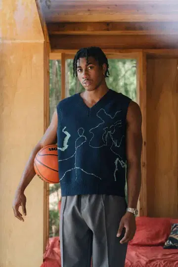 COS Jacquard Knit Vest 니트 베스트