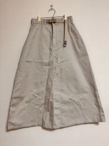 THE NORTH FACE 퍼플 라벨 베이지 롱 스커트